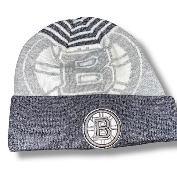 New Era Boston Bruins Knit Beanie Cap Cuff Skull Hat NHL Ice Hockey Pastrnak - Picture 13 of 14